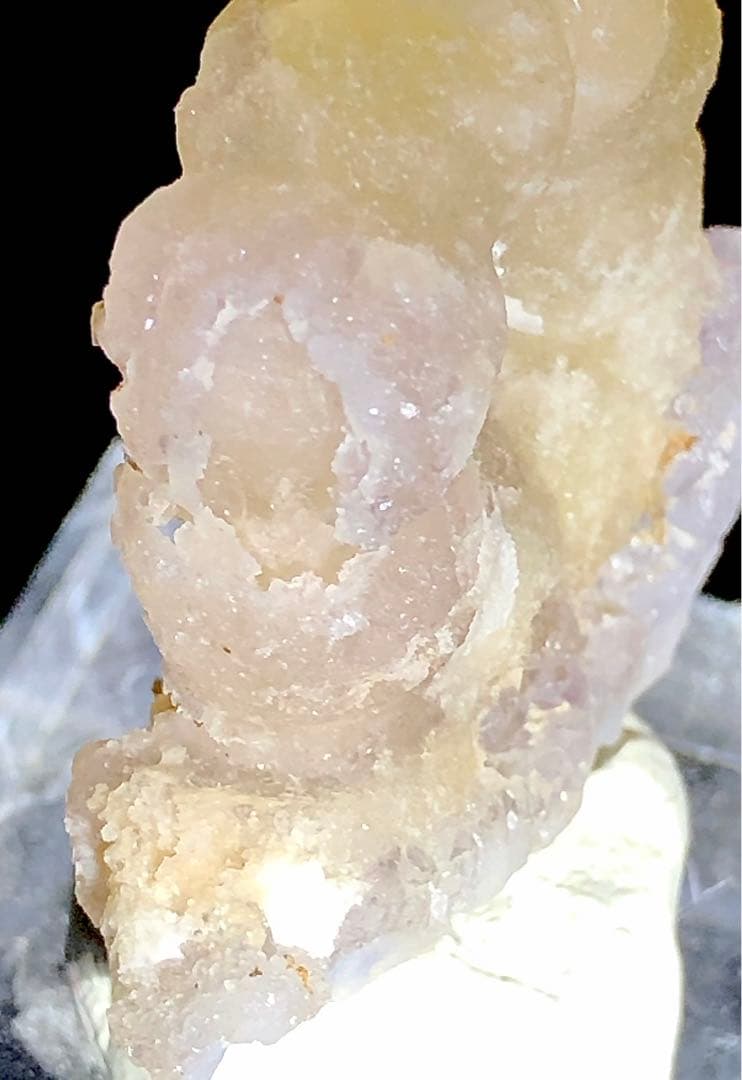 【珍奇鉱物】インド　フローライト　ポンデリングフローライト　母岩付き