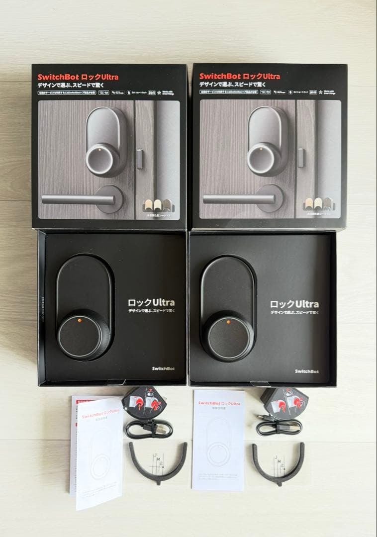 SwitchBot3点セット(LockUltra/顔認証パッド/ハブ2)