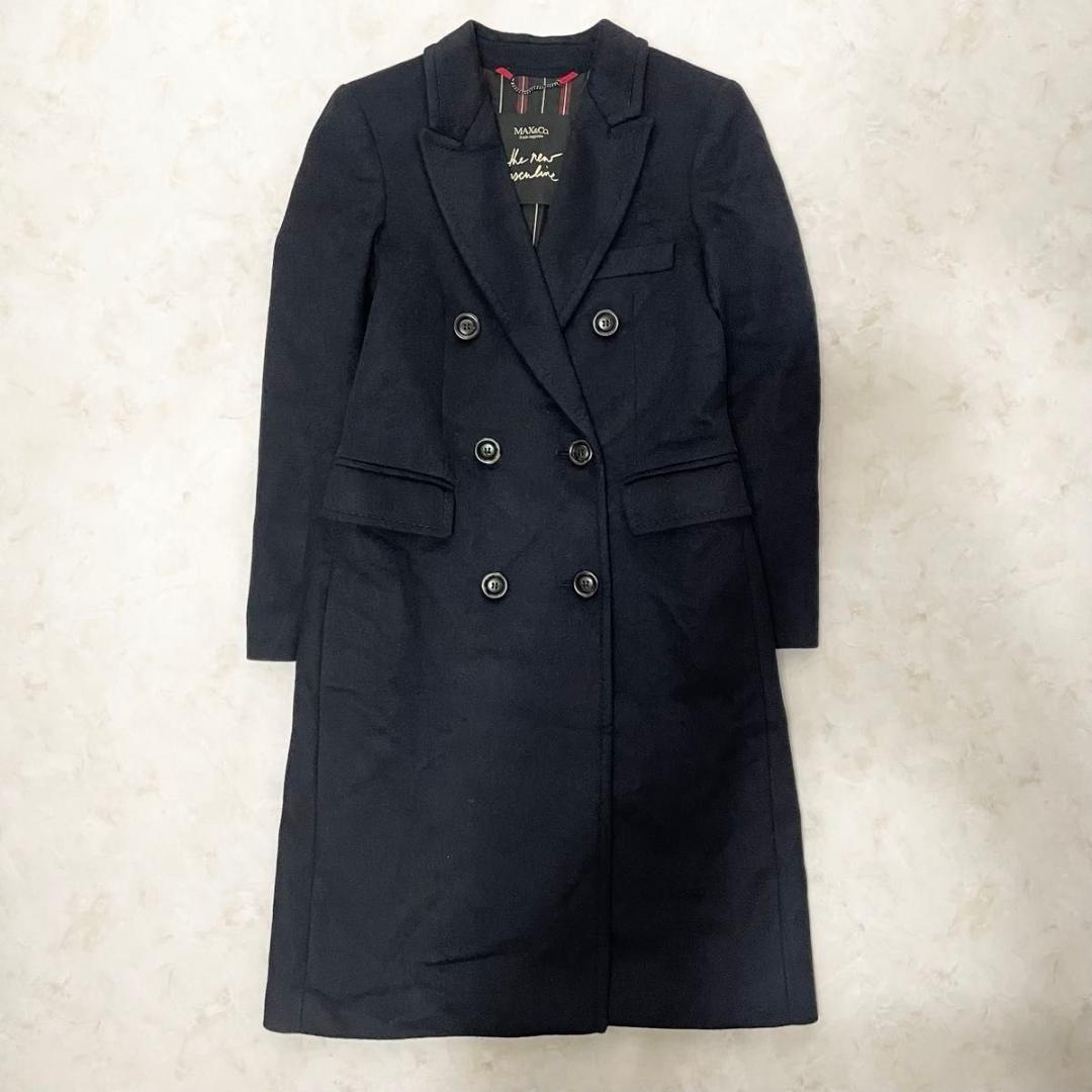 【極美品】MAX MARA カシミヤ100% チェスターコート　ダブル　38 M