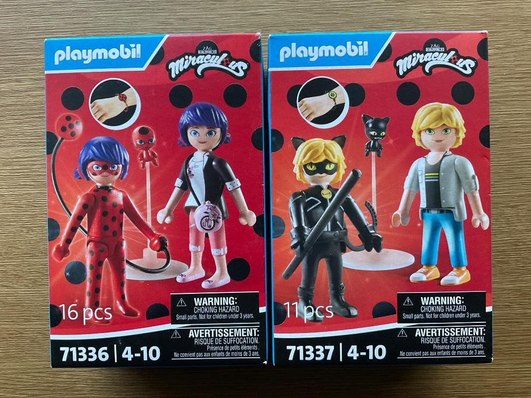 ミラキュラス レディバグ＆シャノワール・シール・人形・フランス