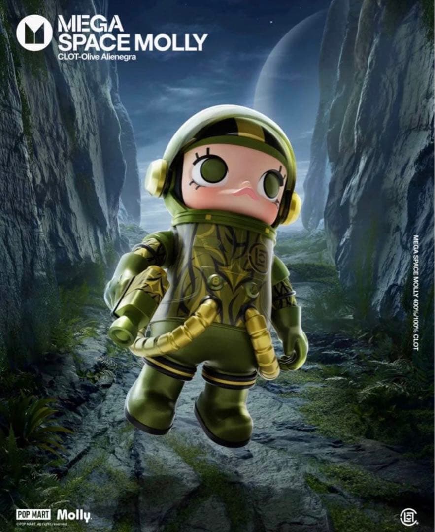 その他 POPMART MEGA SPACE MOLLY 100% CLOT-Olive