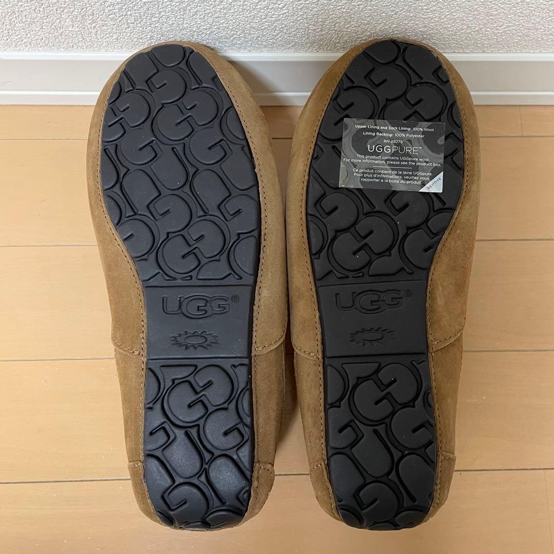 【未使用に近い】UGG アグ モカシン ASCOT ボア ブラウン 5775