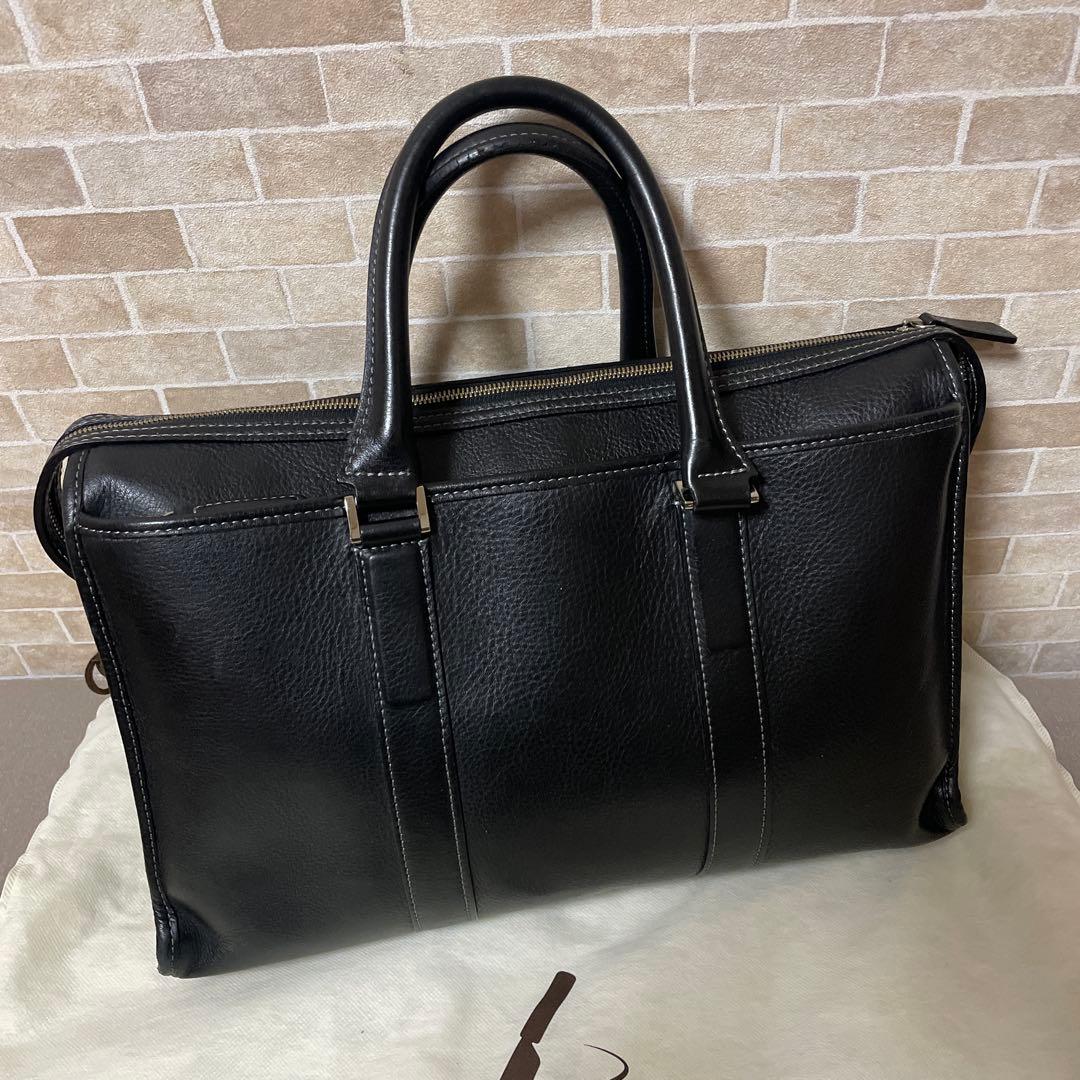 【美品】土屋鞄製造所 プロータ スクエアブリーフケース ビジネス 保存袋付き