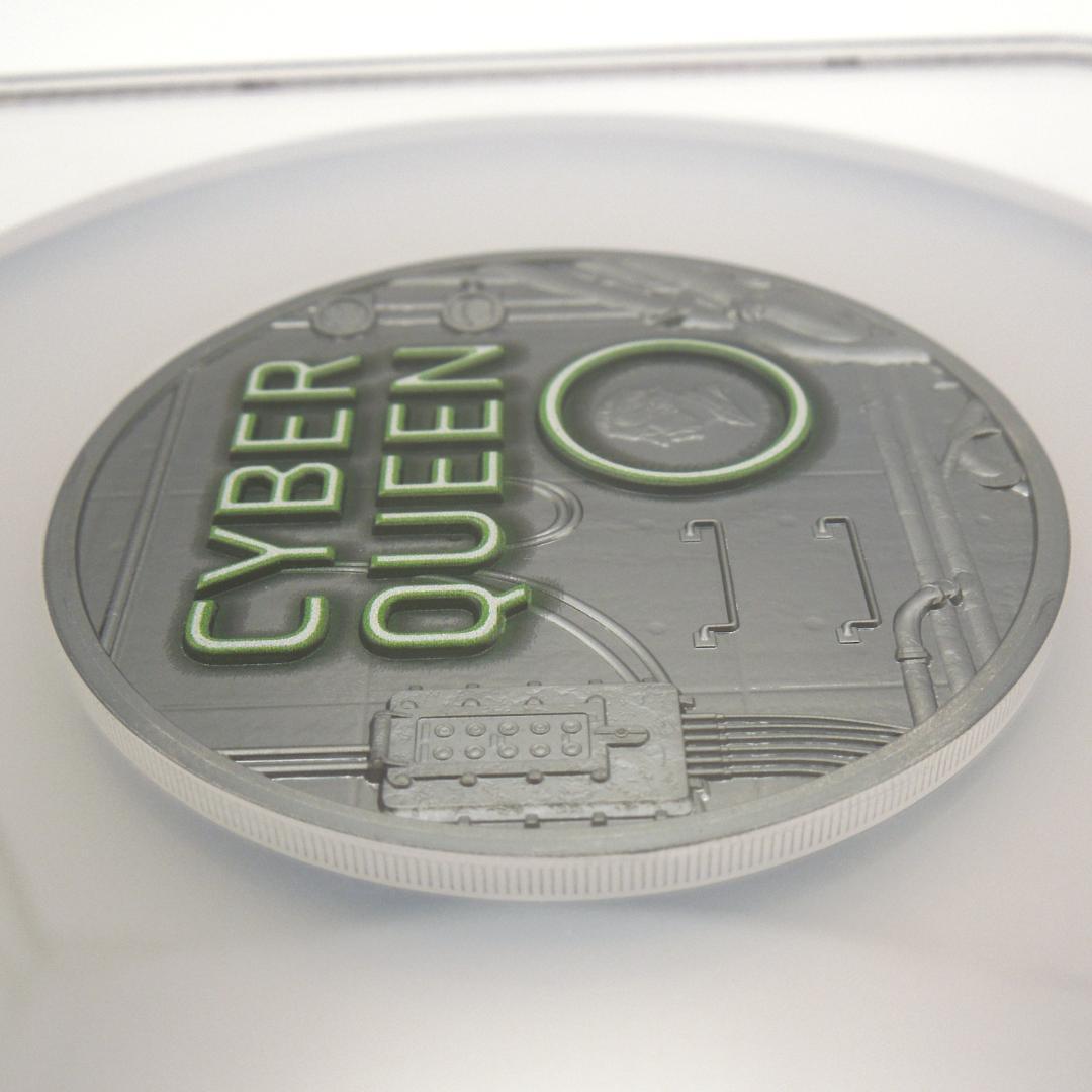 ★最高鑑定 サイバークイーン銀貨 2024 Rebirth NGC クック諸島
