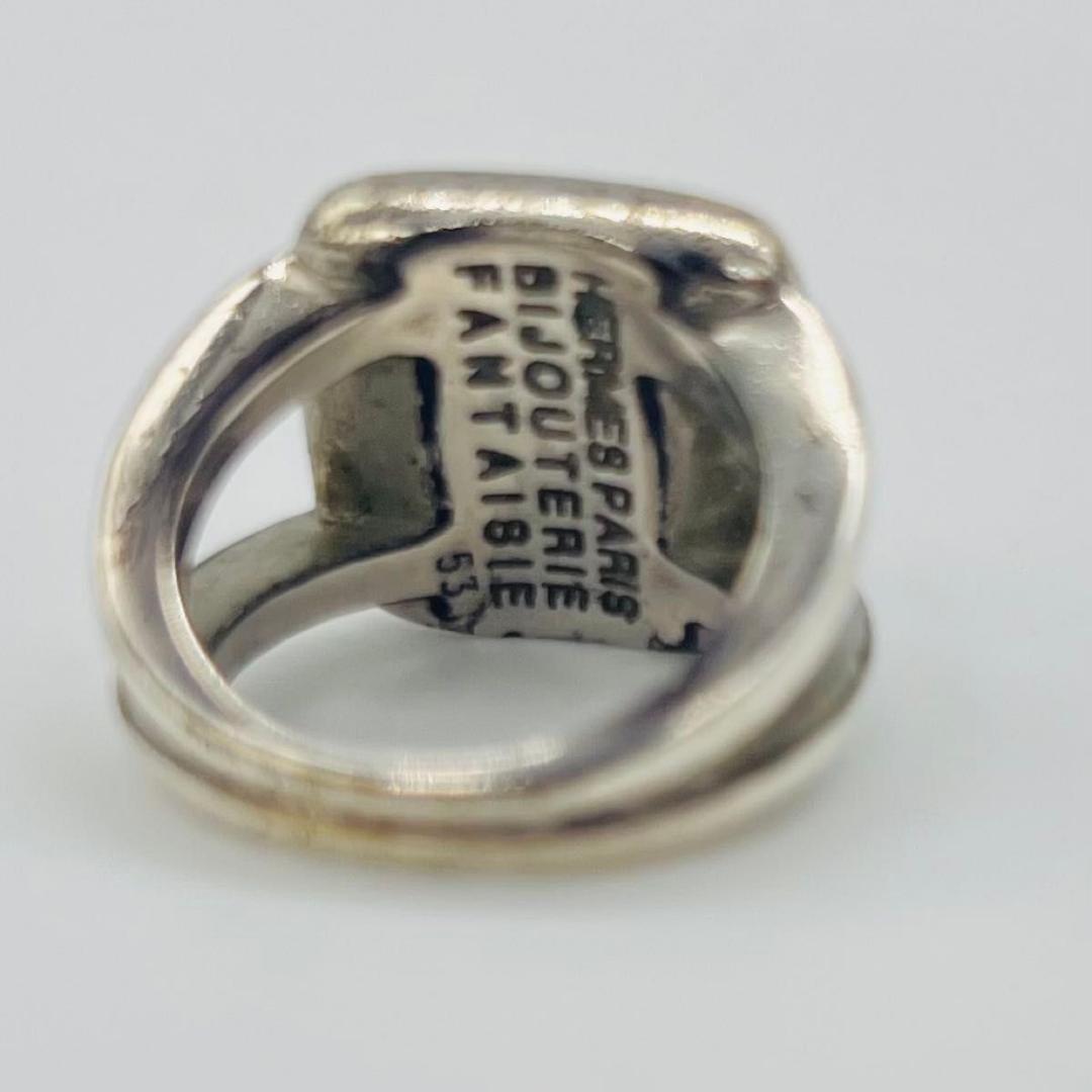 エルメス コロゾ　サイズ53　シェル　12号 リング シルバー メタル