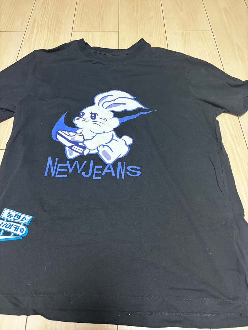 NIKE New Jeansコラボ Tシャツ ビッグプリント バニーズ XL