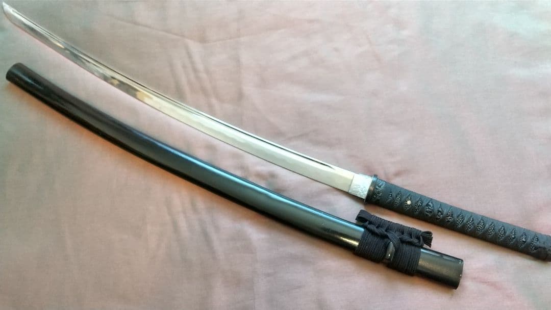 【樋入り互の目刃紋】模造刀 舞踊 模擬刀 拵え 喰出し鍔 刀剣 日本刀 刀