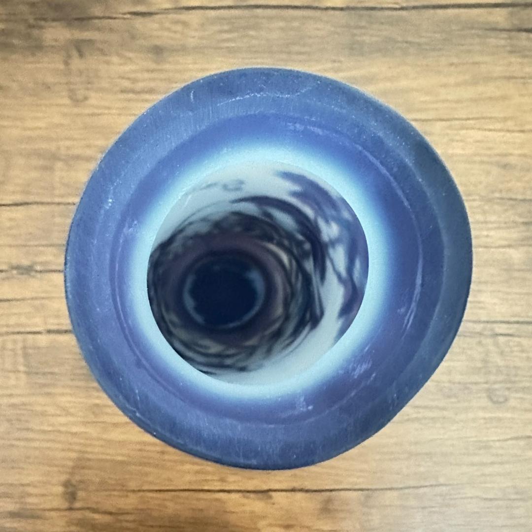 【証明書】 エミールガレ　芥子紋　　花瓶　技法スフレ　被せガラス　高さ28cm