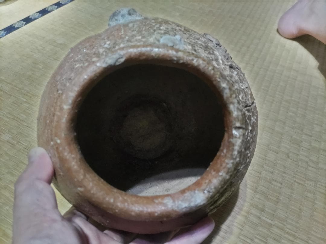 希少サイズ！古常滑焼　自然釉　壷（高21cm）