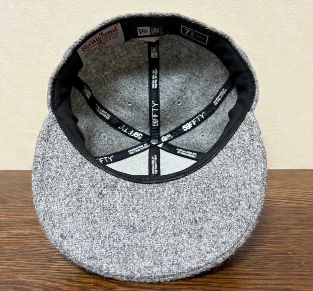 帽子 Supreme New Era HarrisTweed Box Logo Cap