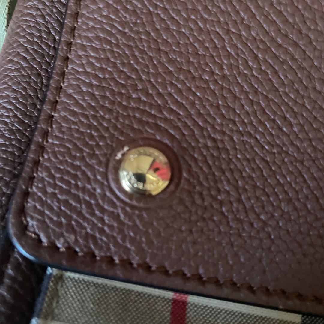 【最終価格】BURBERRY ブラウンレザーショルダーバッグ