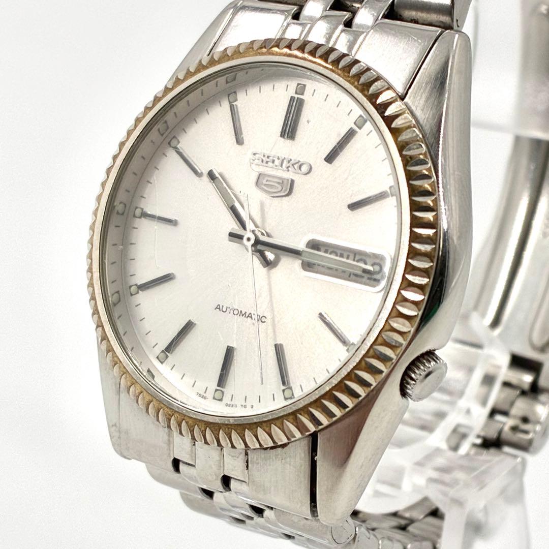 セイコー5 腕時計　メンズ　自動巻 裏スケルトン 7S26-0500 ラウンド