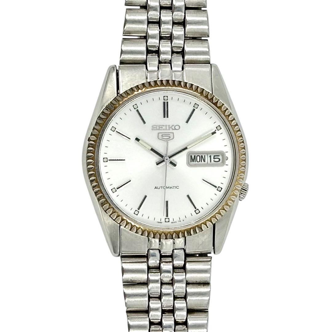 セイコー5 腕時計　メンズ　自動巻 裏スケルトン 7S26-0500 ラウンド