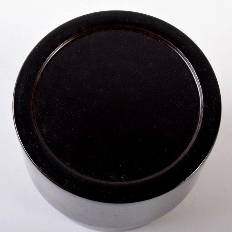 茶道具　黒漆　中次　棗　合わせ箱　V　7356