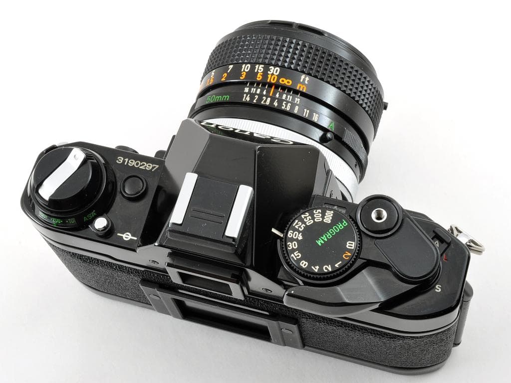 キヤノン AE-1 PROGRAM ブラック FD 50/f1.4 SSC 完動
