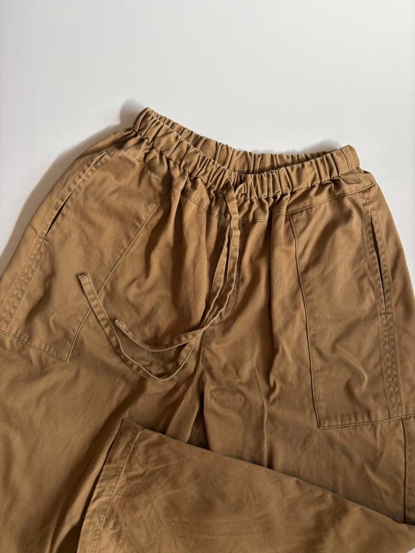 homspun【24AW】高密度ウェポン ひもワイドパンツ