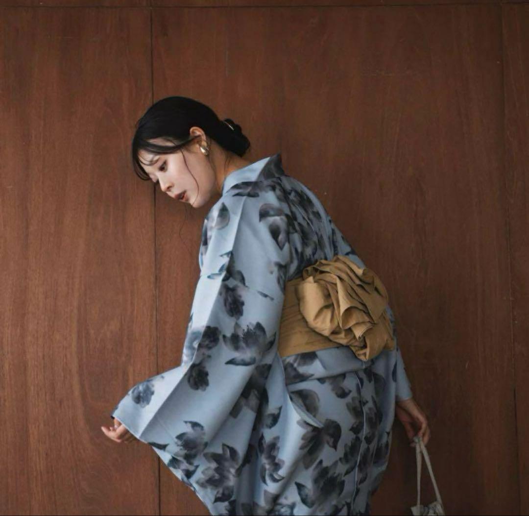 【お値下げ可能】mideal 浴衣3点セット　水色