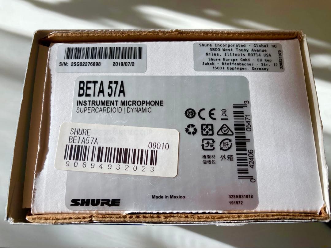 【正規品】SHURE BETA 57A ダイナミックマイク