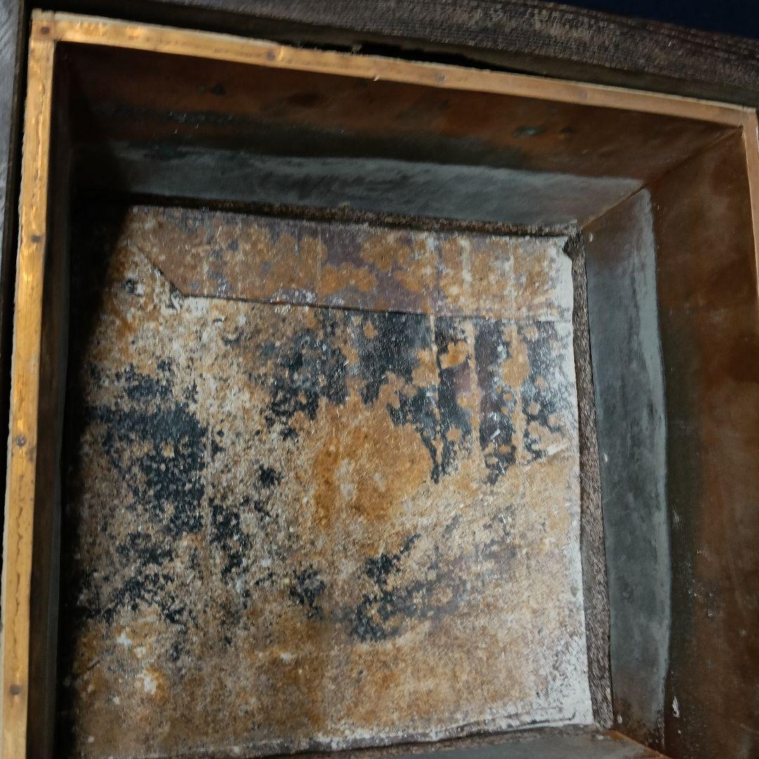 AM96 火鉢 赤玉 ワイン 赤玉ポートワイン 木製火鉢 銅製落とし付 レトロ