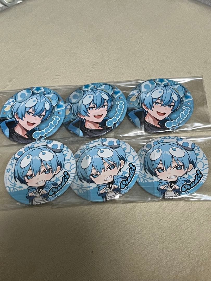 すにすて　おさでい　等身・デフォ缶バッチ6点セット