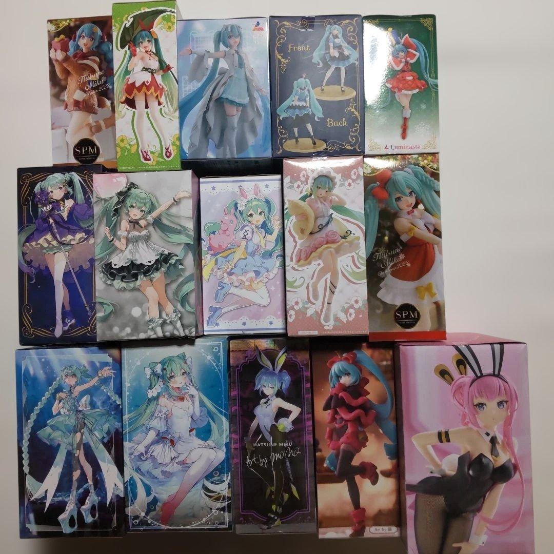 初音ミク 巡音ルカ プライズ景品 フィギュア 15体セット