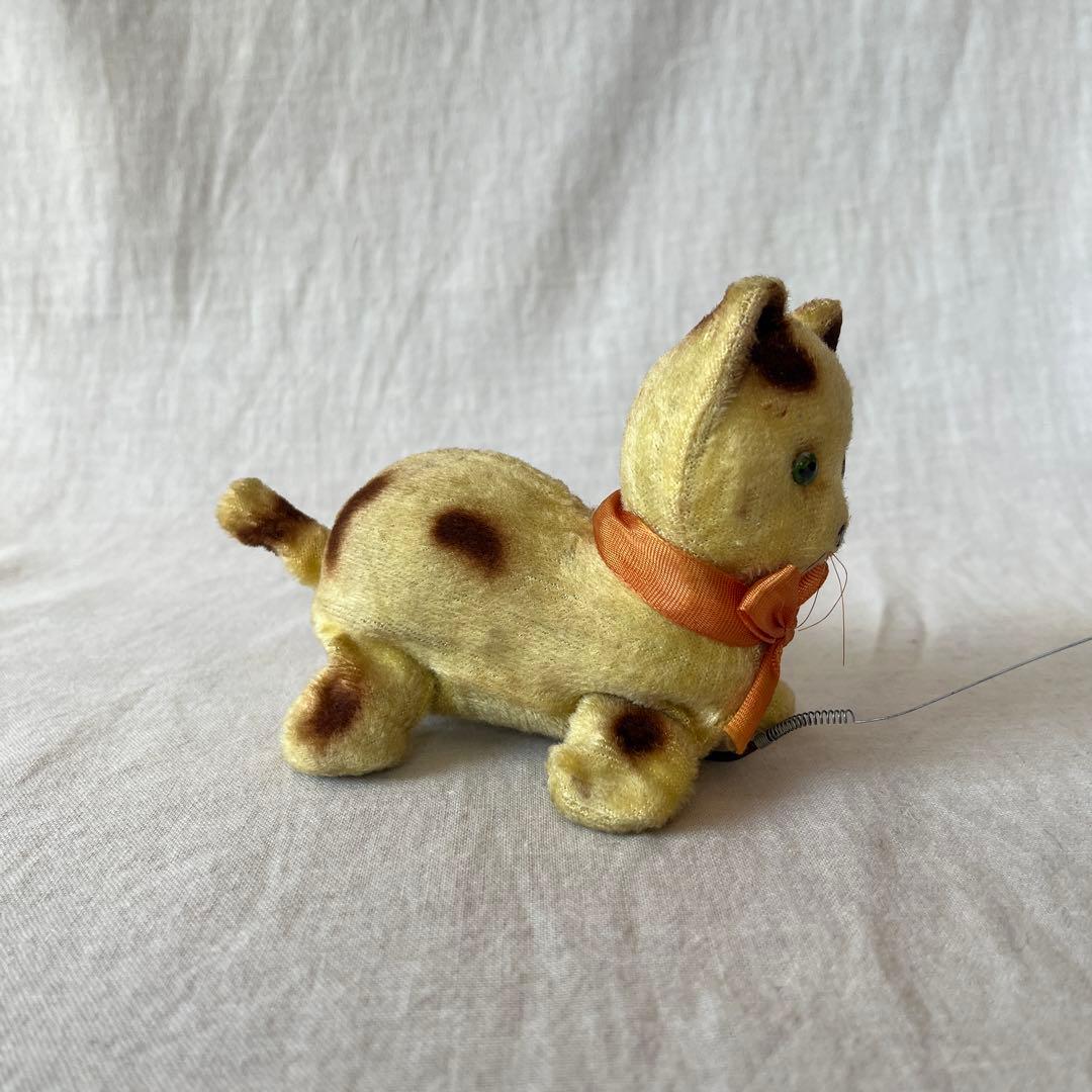 レア　アンティーク　ぜんまい　ねこ　蝶　ぬいぐるみ