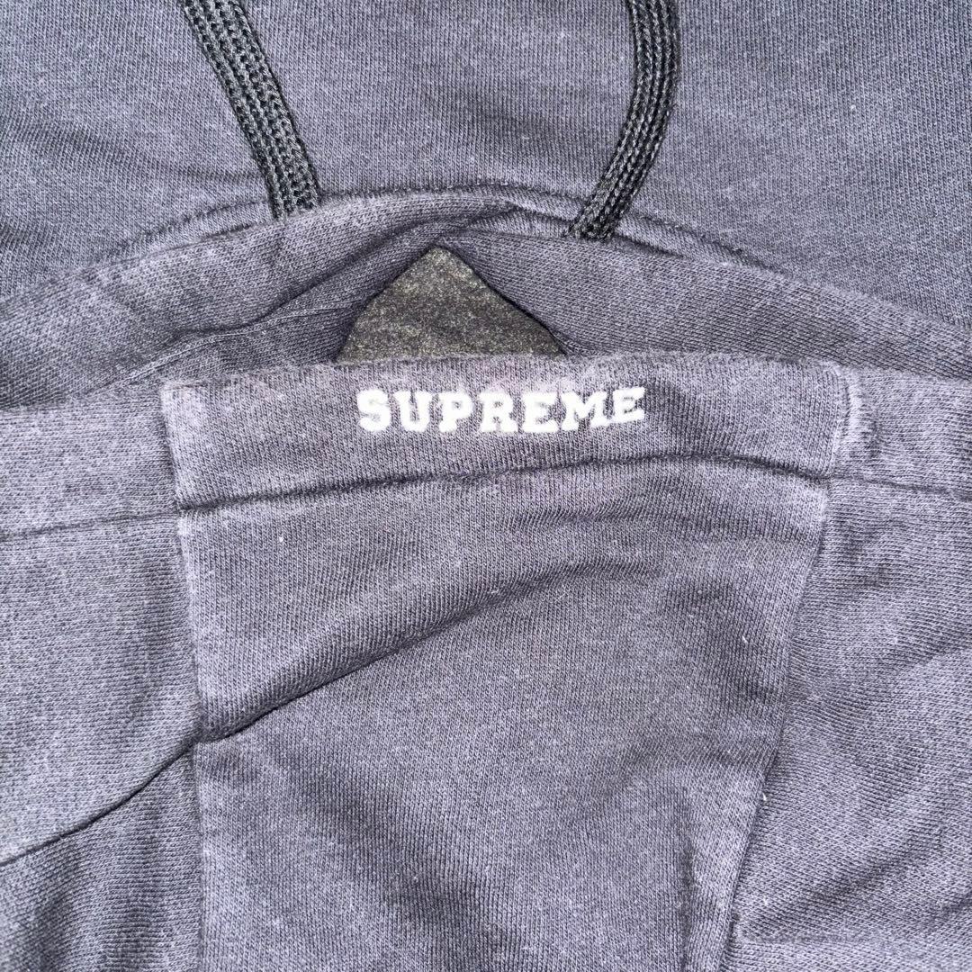 supreme × the north face フーディスウェット　ブラック