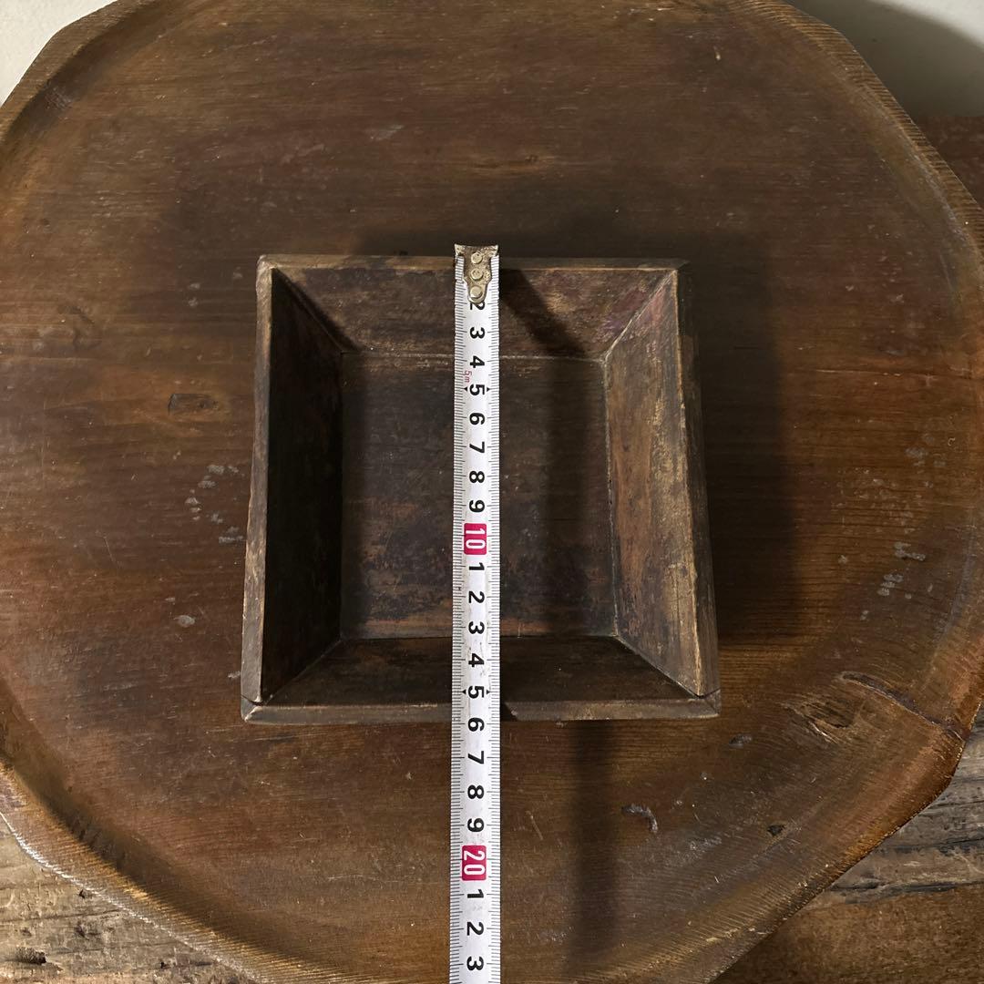 李朝　朝鮮王朝時代　祭祀の器　木皿　1点　⑤アンティーク　韓国骨董　古道具　骨董