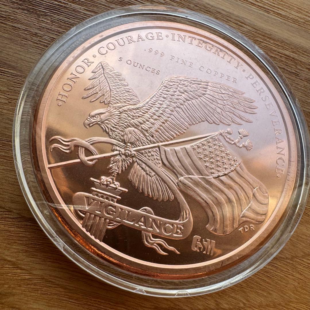 トランプ大統領　5オンス 銅貨　45代大統領