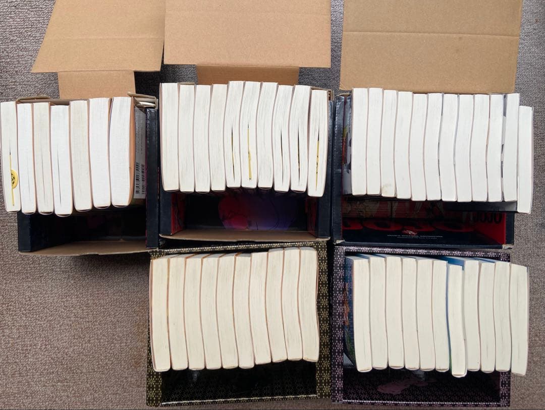 ジョジョの奇妙な冒険　文庫版　１～6部　50巻セット　ボックス&カード付き