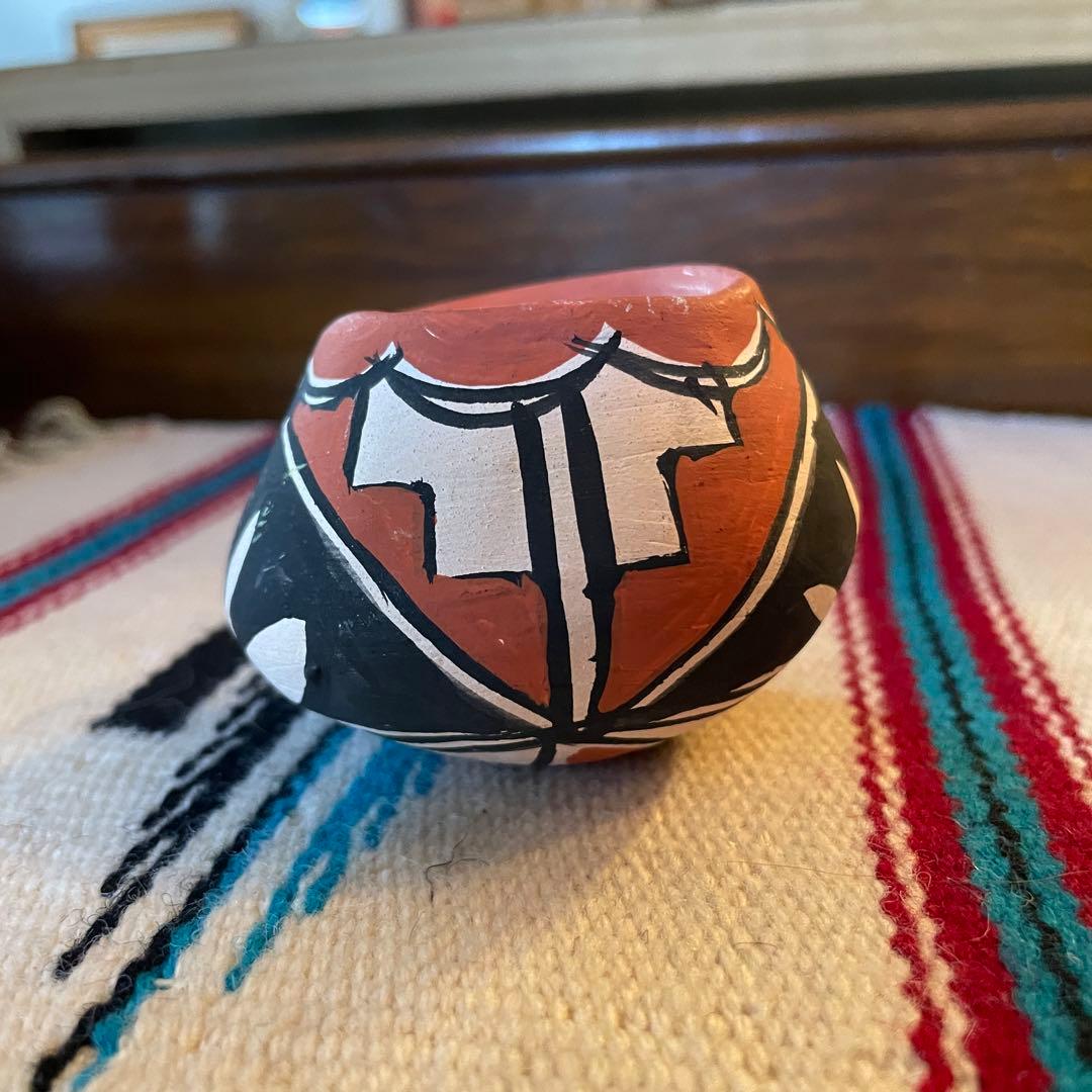 希少品！ネイティブアメリカン　navajo 壷　ナバホ族USAアンティーク古道具