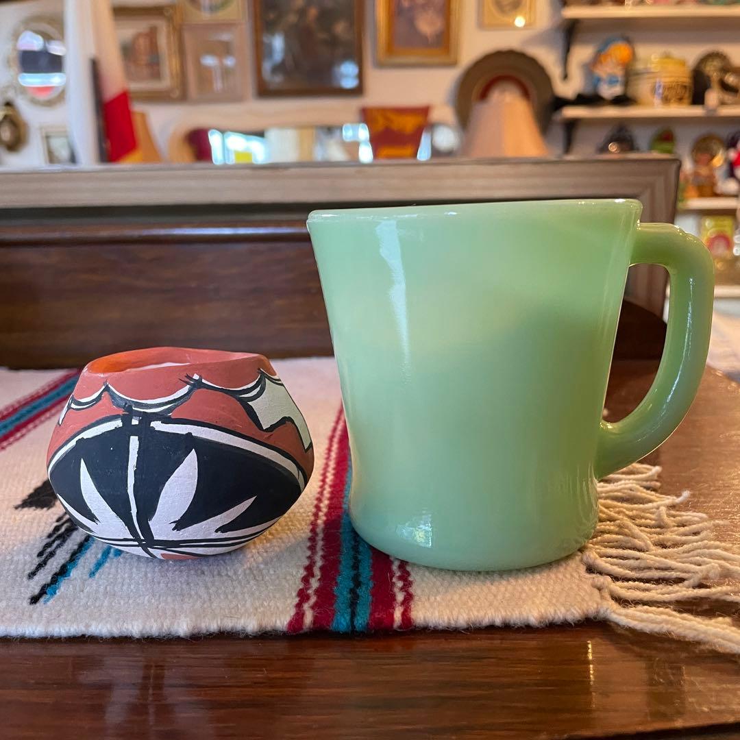 希少品！ネイティブアメリカン　navajo 壷　ナバホ族USAアンティーク古道具