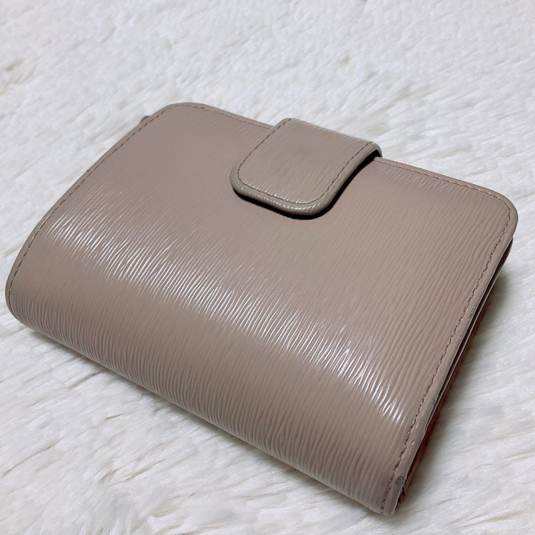 ♡美品♡プラダ 二つ折り財布 サフィアーノレザー 三角ロゴ L字ファスナー