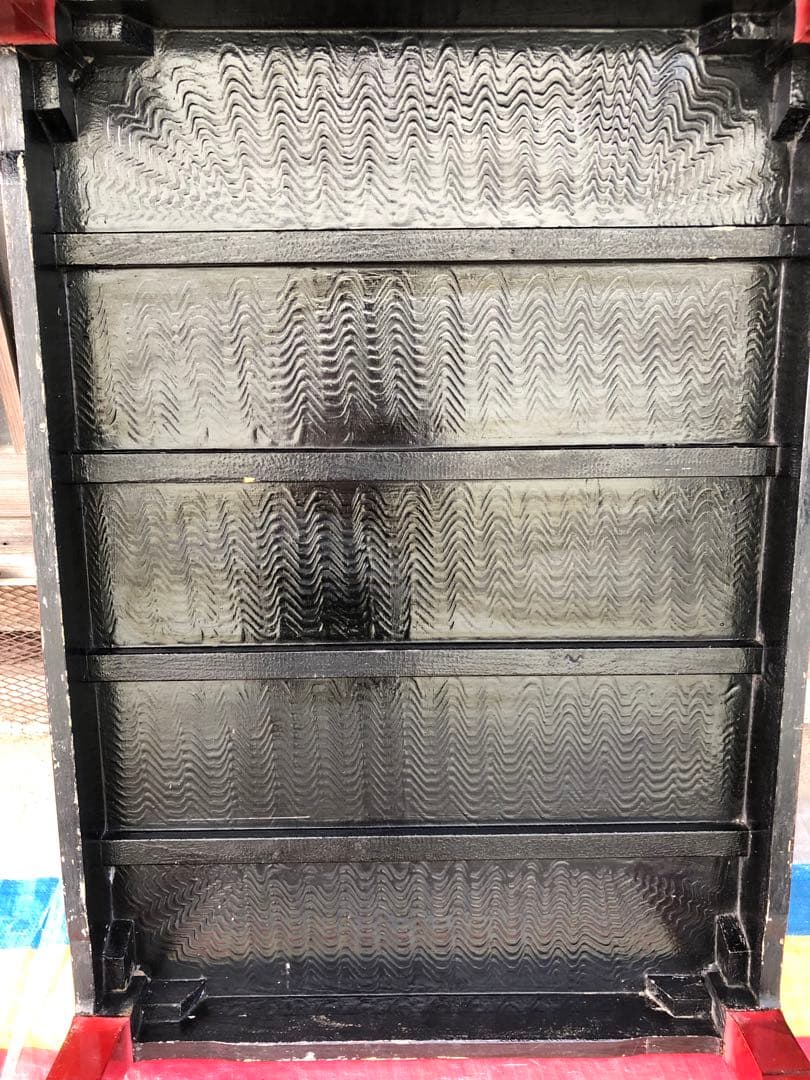 アンティーク家具　座卓 ちゃぶ台 風景画デザイン　豪華　レトロ