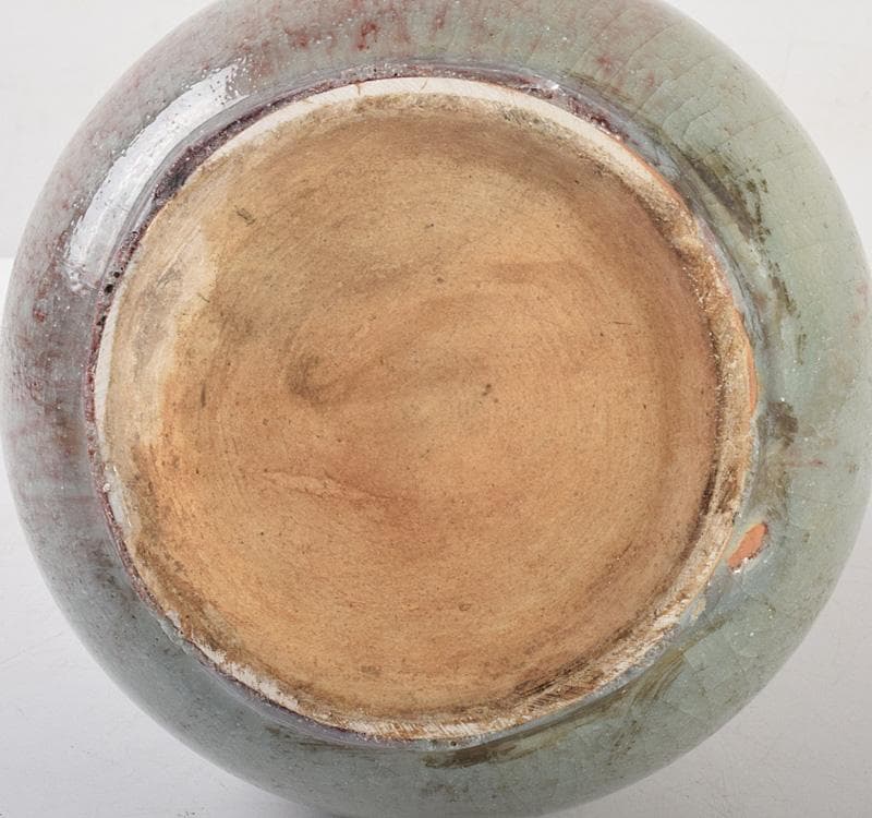 中国　明代　緑釉　嶺果緑瓶　花瓶　C　Ｒ5090