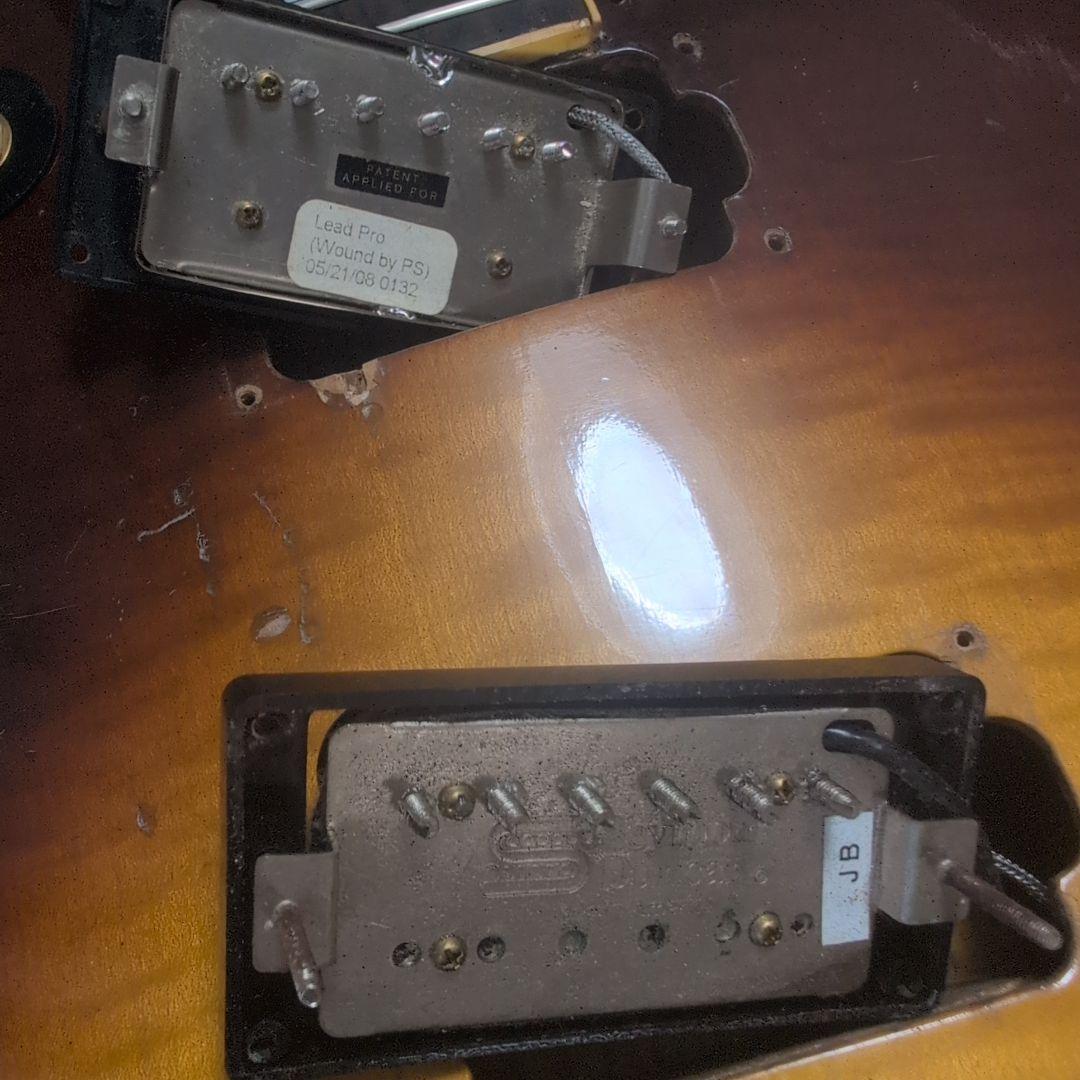 GRECO EG 77年 レスポール セミホローの虎目ボディ！