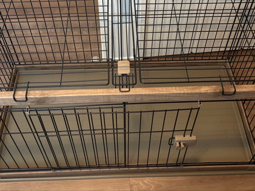 ペットサークル　屋根付き　ペットケージ　ウッディサークル