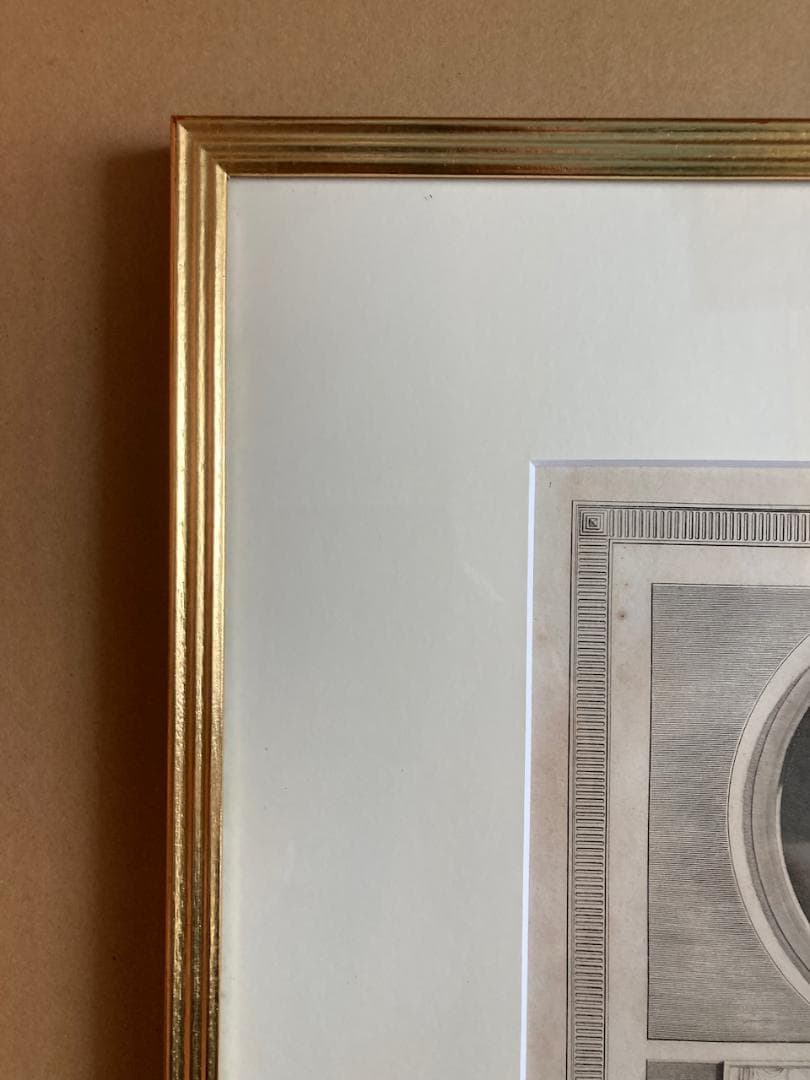 フランスアンティーク　フランス革命期に活躍した天文学者でパリ市長の肖像エッチング