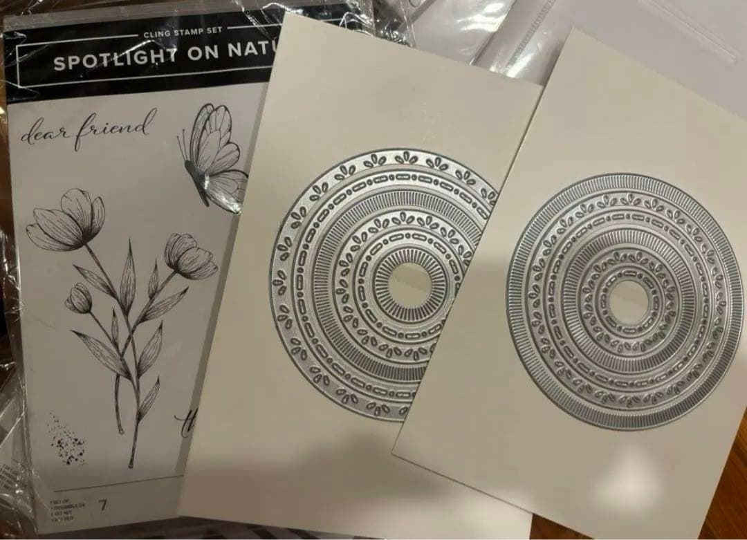 一点限り♡未使用　新作　円ダイ&スタンプ　スタンピンアップ