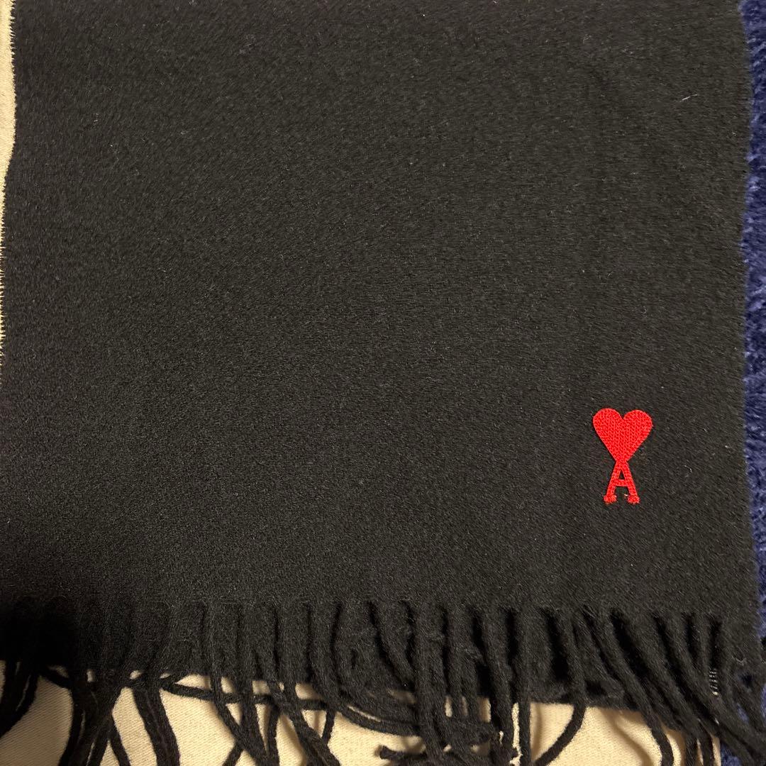 アミパリス　マフラー　ブラック　未使用に近い