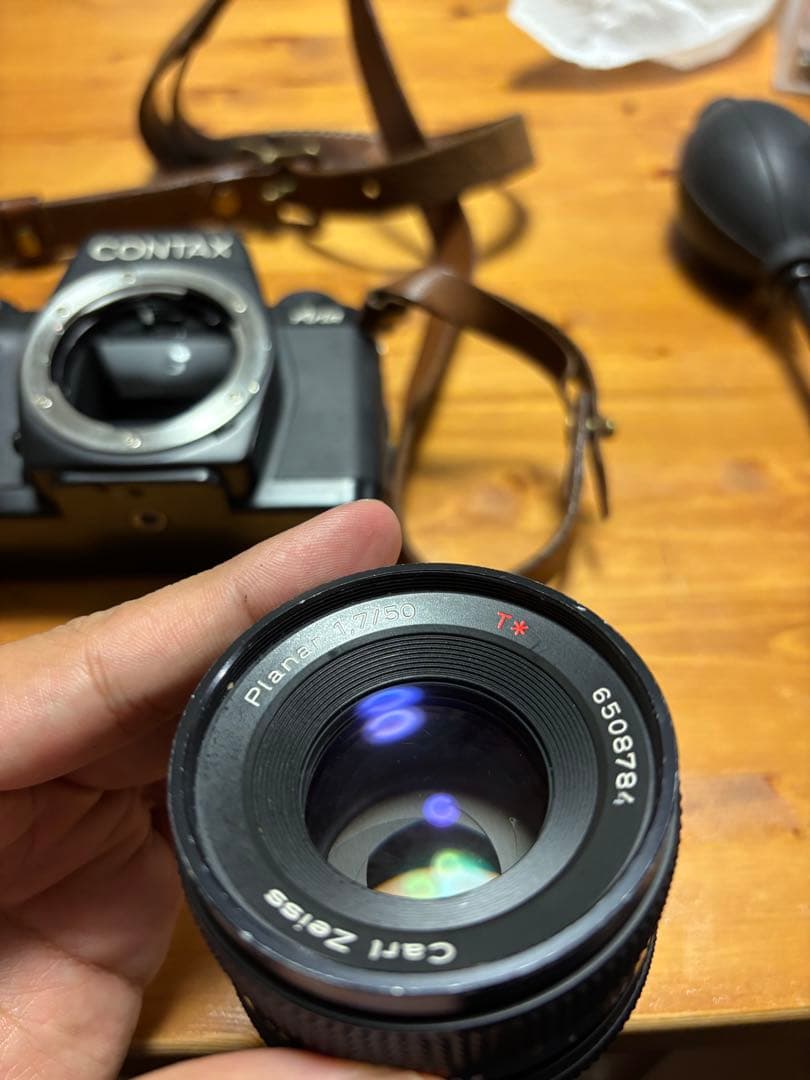 CONTAX AriaフィルムカメラCarl Zeiss planar 50mm