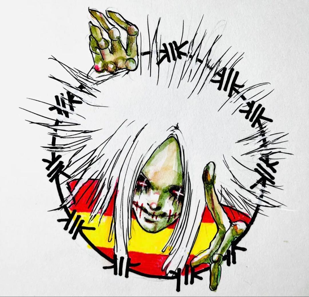 イラスト　ポップ画　オリジナル　アニメ風　自作画