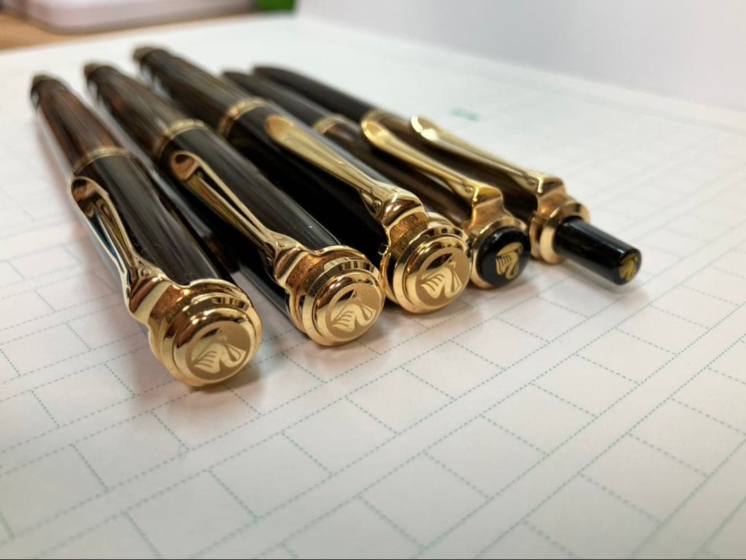 ペリカン茶縞5本セット