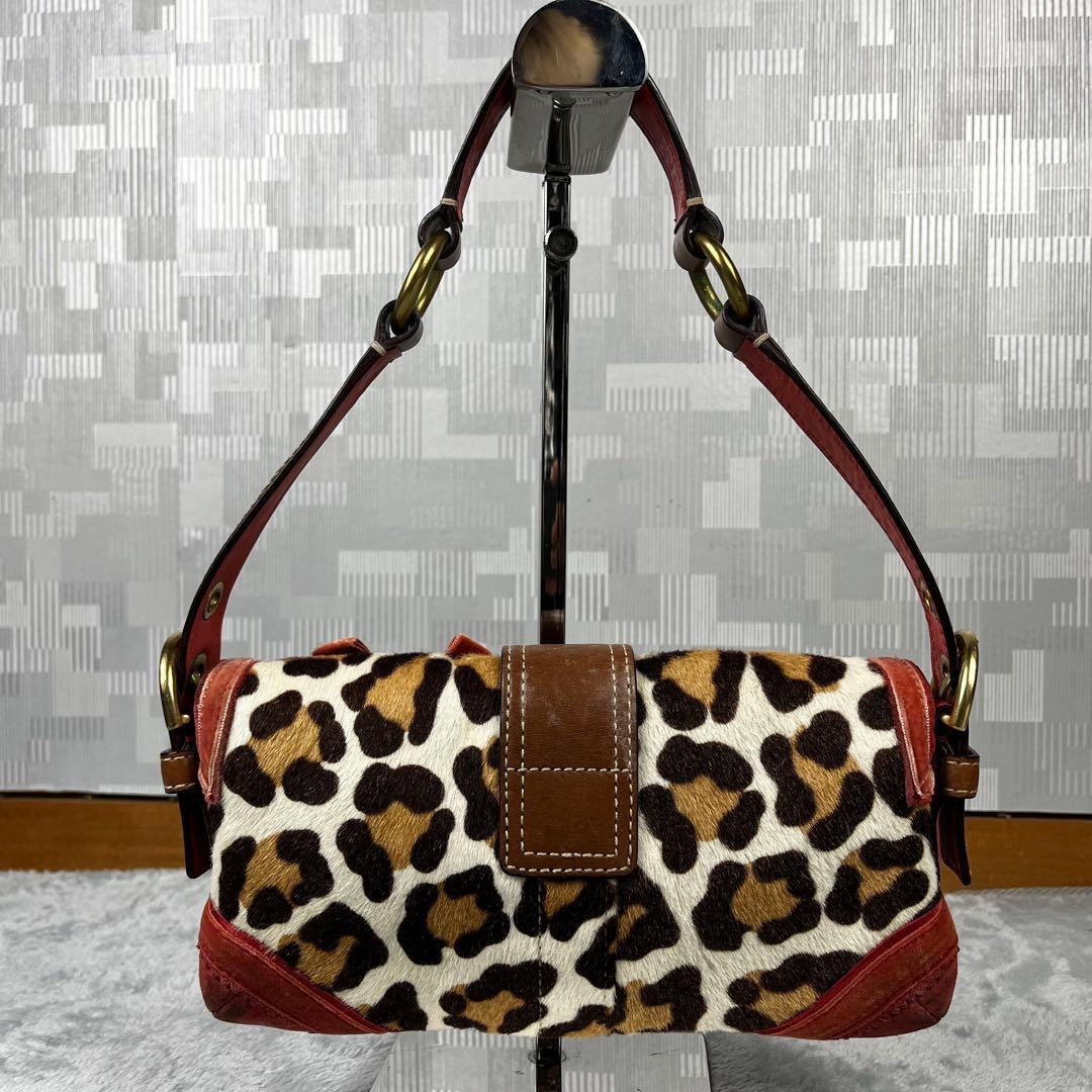 バッグ Coach Soho Bag Unborn Calf Leopard