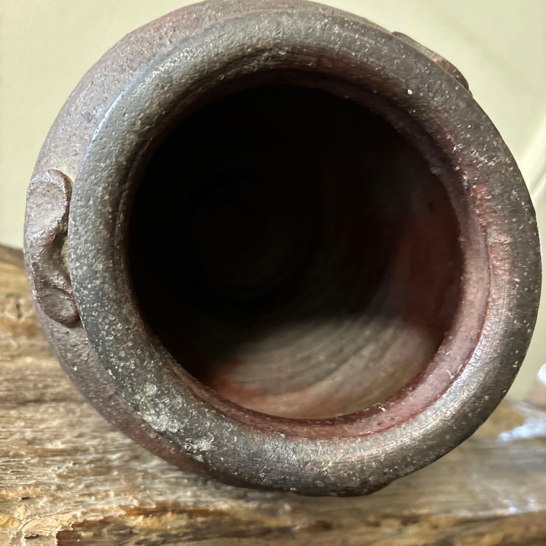 古備前種壺　三耳壺　室町時代〜　骨董　アンティーク　検:秦秀雄　白洲正子 李朝