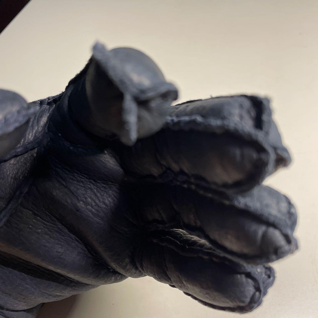 MEROLA ペッカリー革 ネイビー（紺色）ライニング有り　カシミア100%