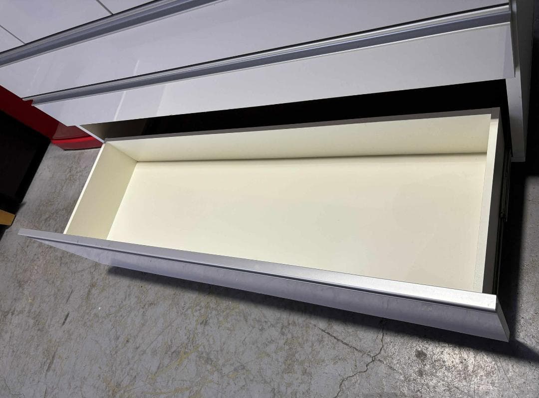 りん 昇光家具のステンレストップキッチンカウンターコンセントキャスター付き