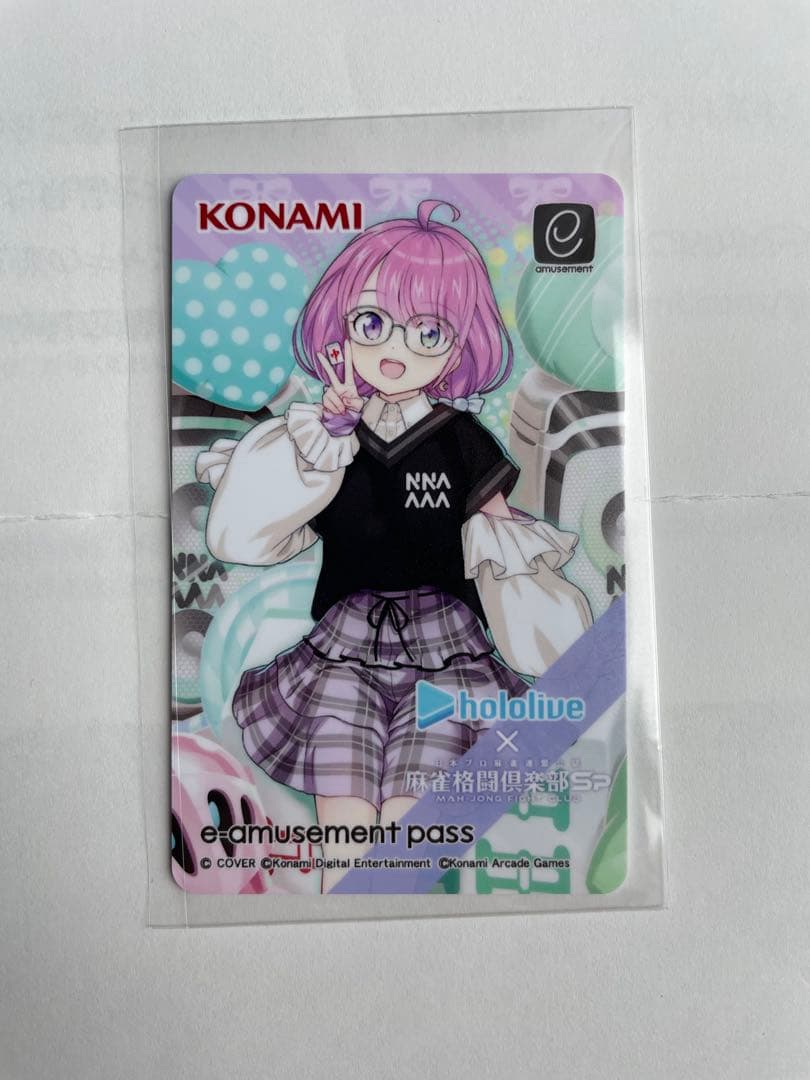 姫森ルーナ　麻雀格闘倶楽部オリジナルアクリルスタンド2点 、passカード