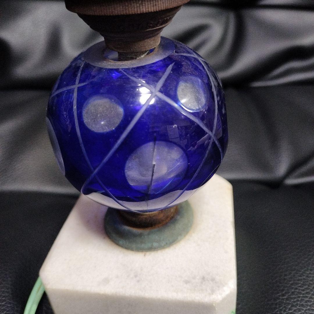 アンティーク 切子 ランプ スタンドライト 骨董