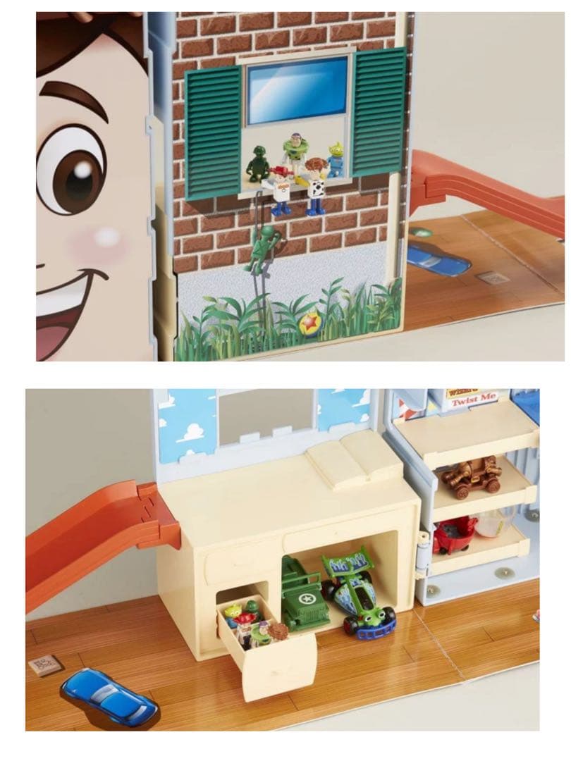 新品同様トイストーリー　トミカセット　アンディルーム　・ピザプラネットトラック